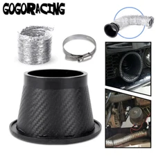 Universal Car Front Bumper Turbo Air Intake Pipe Air Funnel Inlet Cold System