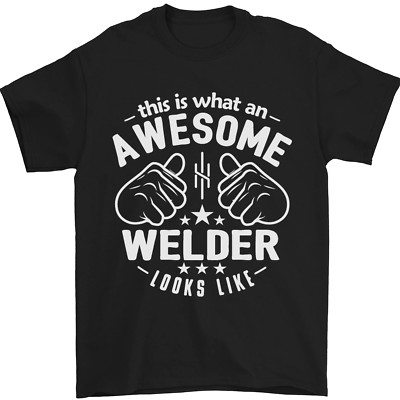 This Is What an Awesome Welder Looks Like Herren T-Shirt 100% Baumwolle