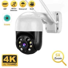 Home PTZ Wifi IP Camera Outdoor 4X Digital Zoom AI Human Detect Wireless Camera