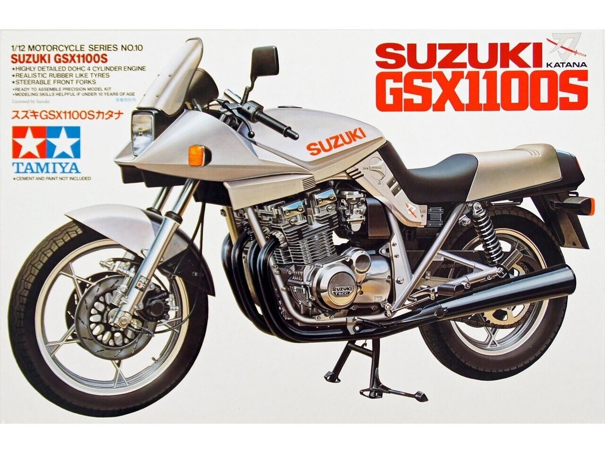 オートバイ・バイク 1/12 SCALE SUZUKI GSX1100S KATANA Amazon.com: Tamiya - 14010 - Suzuki GSX1100S - Katana - 1/12