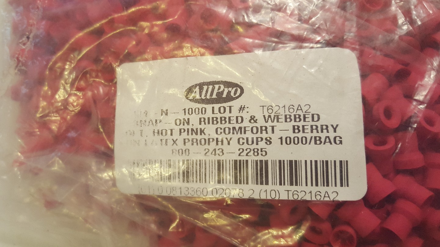 AllPro NonLatex Latch Mandrel Prophy Cups Hot Pink Berry Scented