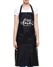 Funny Cooking Aprons for Women Men - Made with Love - Kitchen Cute Aprons for...