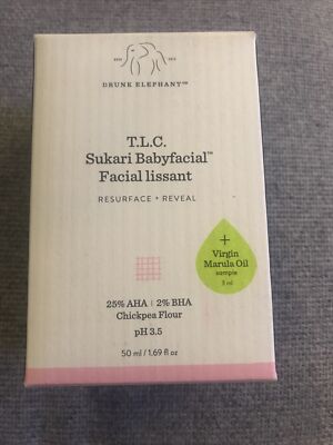 Drunk Elephant 50 ml T.L.C.Sukari Babyfacial 25% AHA 2% BHA + Virgin Marula Oil