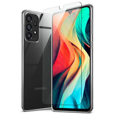 Handy Hülle für Samsung Galaxy A33 5G Silikon Case Schutz Bumper mit Panzerfolie