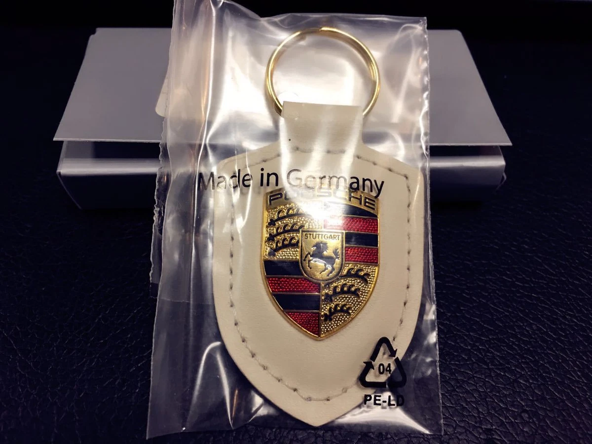 PORSCHE DESIGN DRIVER S SELECTION KEY RING NIB 100 AUTHENTIC OEM WHITE