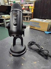  W Blue Yeti Blackout Edition USB Microphone 888-000322 w/Stand  Cord TESTED 