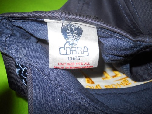 NUEVA ~ Gorra de béisbol azul marino 🧢~ de COBRA CAPS ~ EXCELL 7 /Houston TX. - Imagen 2 de 4