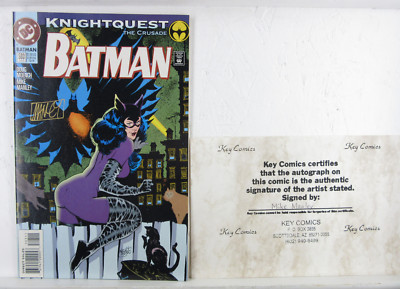 BATMAN #503 * DC Comics * SIGNED Mike Manley - COA - 1994 Comic Book Knightquest
