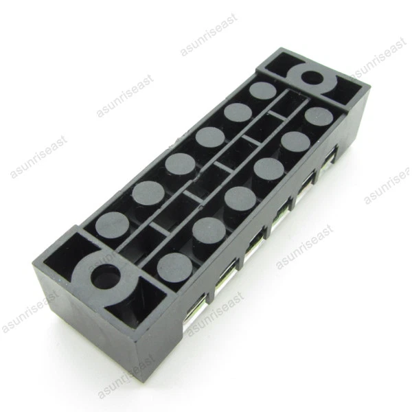 5 × Barrier Terminal Block 15A 600V 6 Pole Position Way TB-1506L for 22-15AWG - Image 4 of 4