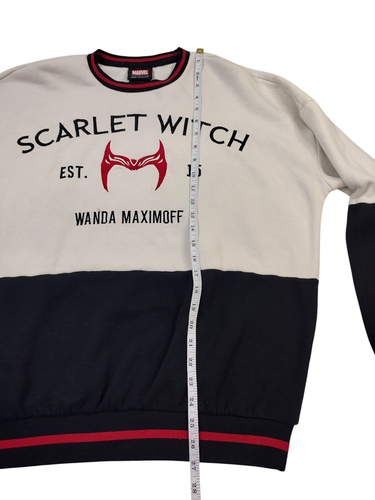 Marvel Scarlet Witch Panel Adult Medium Crewneck Sweatshirt, Embroidered - Picture 10 of 11