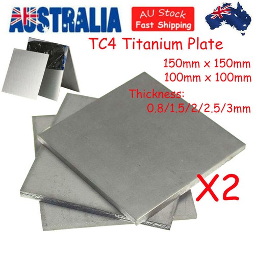 TC4 Titanium Plate Grade 5 Alloy 0.8mm 2mm 3mm Ti Panel 100mm 150mm