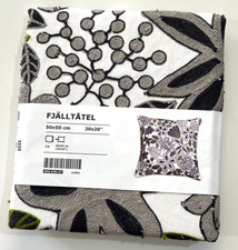 Funda Cojín IKEA FJALLTATEL Patrón FloralGris