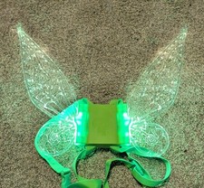 Disney Tinkerbell 14" Fairy Glow Wings 6 Modes Light Up Costume Works Wearable