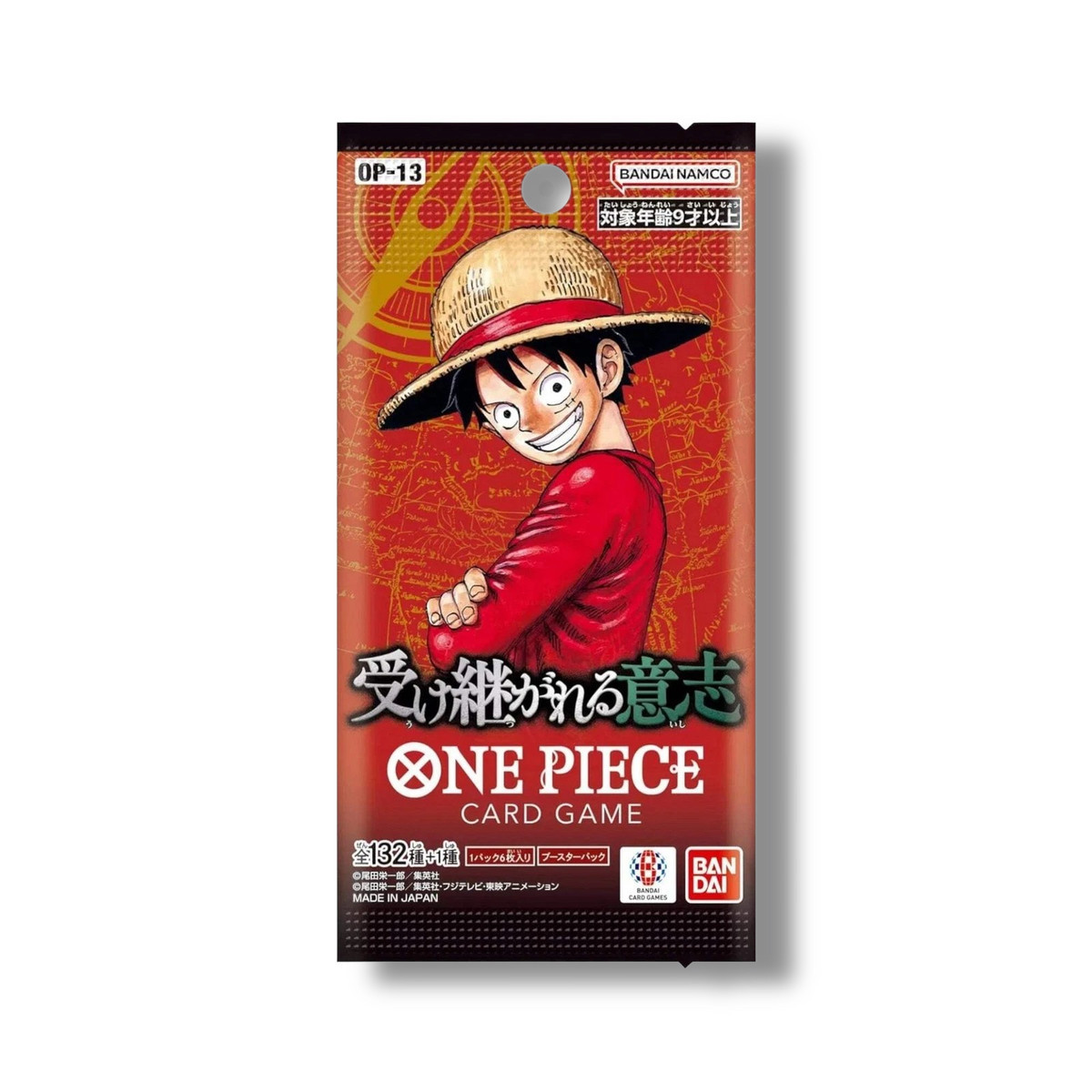 Japanese ONE PIECE Card Game CARRYING ON HIS WILL OP13 OP-13 Card