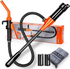 Portable Water & Fuel Transfer Pump Battery Powered - Electric Siphon Pump for G