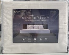 Serene Sleep 1000 Thread Count White 4-Pc Queen Sheet Set