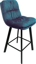 Pair of Paloma Velvet Bar Stools in Four Colour Choices
