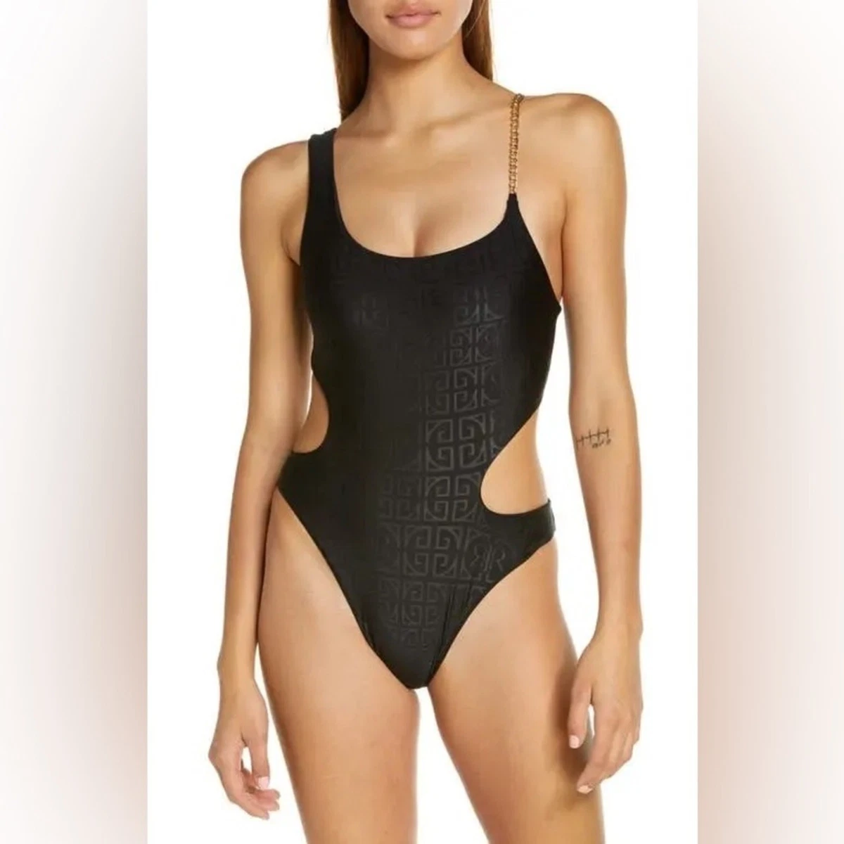 Maillot De Bain Une Pièce River Island Pour Femme - Bleu, Taille Régulière, Occasion TBE