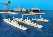1:700 BUILT Japanese JMSDF Destroyers x2 Patrol Minelayer Ship Pitroad Skywave