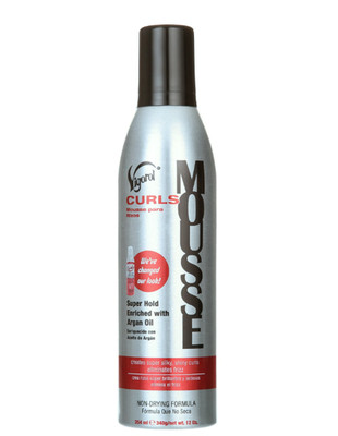 Vigorol Curl Defining Mousse for Curly Hair, Frizz Control & Shine, Long-Lasting