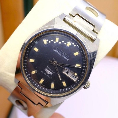 Citizen SEVEN STAR Deluxe Armbanduhr Automatik 37mm Edelstahl Schwarz