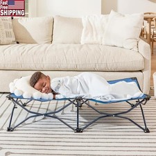 Durable Travel Cot Lightweight Portable Foldable Naptime Sleepovers Preschool US