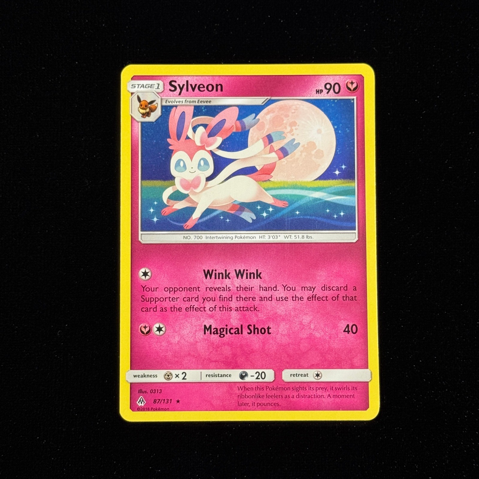 Sylveon Rare SM - Forbidden Light 87/131 Pokemon TCG