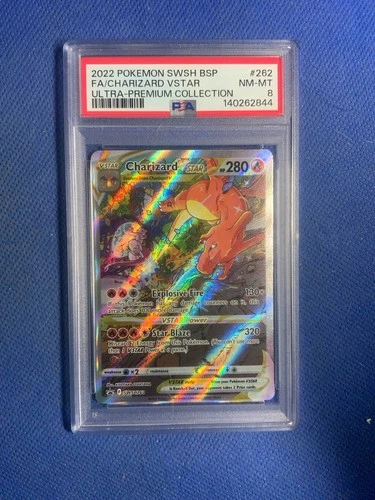 2022 Pokémon BSP FA Charizard VStar Ultra-Premium Collection SWSH262 PSA 8