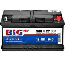 Autobatterie 12V 88Ah 640A/EN BIG Starterbatterie statt 74Ah 80Ah 83Ah 85Ah 92Ah