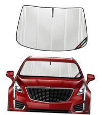 Windshield Sun Shade for Cadillac XT5 2017 2017-2025 XT5 Upgrade Shiny Silver