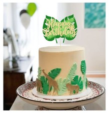 Tropical Forest Leaves Design Fondant Cutter Mould For Cake Decorations Set Of 4