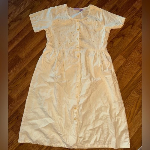 Vintage Premier International Linen/Cotton Blend Shirtdress