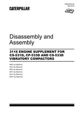 Caterpillar 3116 ENGINE Suppl CS-531D Compactor Disassem Assem Service Manual
