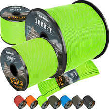 Reflective Paracord Rope 850Ib, 50/100/200/500/1000Ft 4MM 11 Strand Parachute Sp