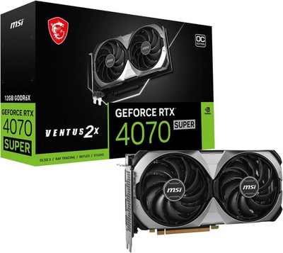 (Factory Refurbished) MSI GeForce RTX 4070 SUPER 12G VENTUS 2X OC Video Card
