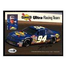 Sterling Marlin Nascar Autographed Signed Sunoco Hero Card (1)
