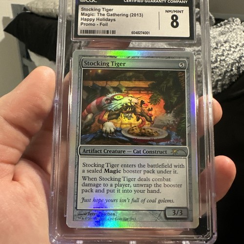 MTG Stocking Tiger Foil Promo Happy Holidays 2013 MTG RARE CGC 8 - 第 1/10 張圖片