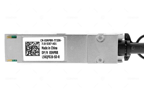 CÂBLE DAC CUIVRE PASSIF 5NP8R DELL 40G QSFP+ SFF-8683 1M - Photo 2/8