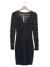 AMISU Abito in pizzo Donna Abito Taglia IT 38 nero stile casual