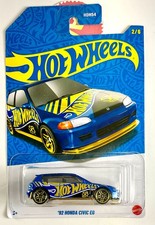 2026 Hot Wheels '92 Honda Civic EG 58th Anniversary Blue and Gold, $1 COMBO SHIP