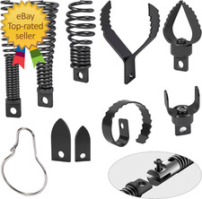 Drain Snake Drill Attachment Cutter and Auger Set,Used in 50-100FT AC