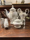 Floral Splendor by Haviland: Coffee Pot/Teapot Creamer Covered Sugar S&P Set
