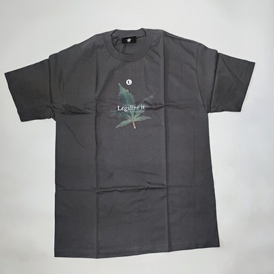 Serial Killer Men's T-shirt Size L Grey Pot Leaf Legalize It VTG 1990's Y2K Sk8