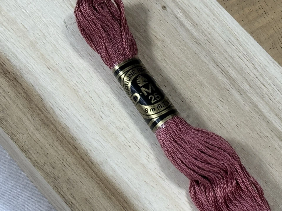 ✅NEW ✅DMC 25 EMBROIDERY FLOSS ✅MOULINE ✅FRANCE ✅COTTON ✅#3722 ✅ 2 Boxes ✅ Mauve - Image 4 of 4