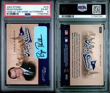 REGIS PHILBIN 2004 DONRUSS STUDIO FANS OF THE GAME AUTO RARE INSERT PSA 6 POP 1