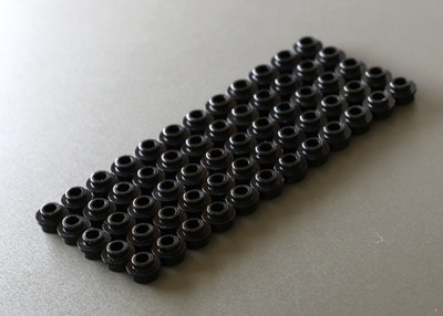 LEGO Teile: 60x Plate Round 1 x 1, Open Stud, schwarz
