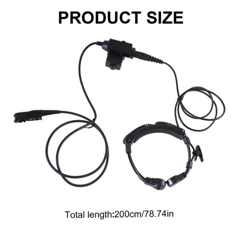 Air Tube Throat Vibration Mic Headsets U94 PTT Adapter for P6600 MTP3150 DEP570E - Zdjęcie 8 z 8