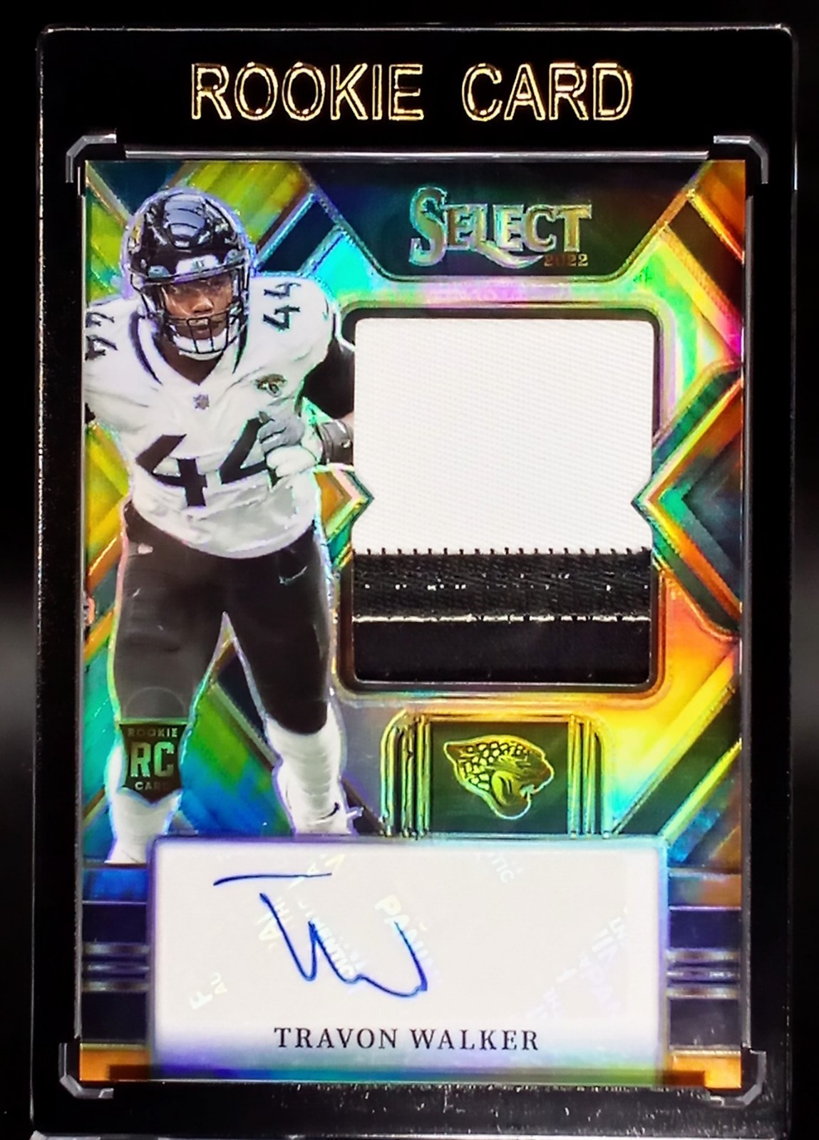 Travon Walker /25 MINT Tie-dye RPA -2022 Panini Select - Rare (RC,MEM,AU) W/Case
