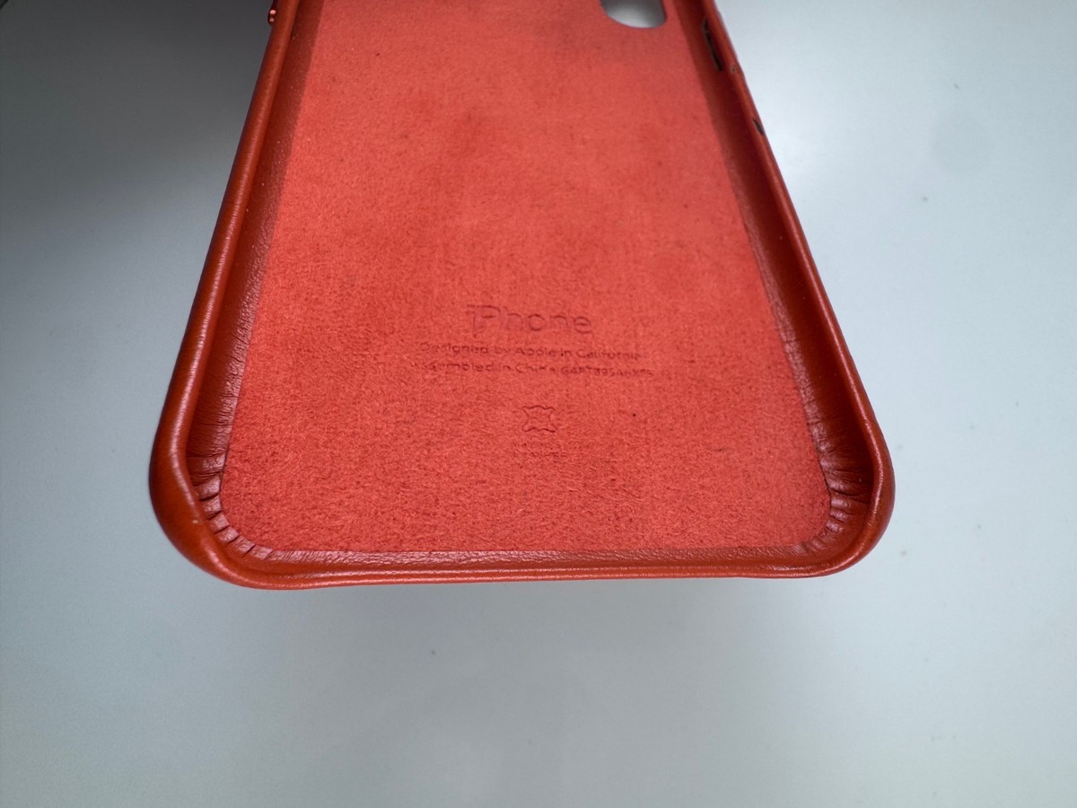 Original Genuine Authentic OEM Apple Leather Case for iPhone X XS
