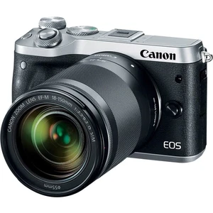 Canon EOS M6 Caméra numérique double Pixel sans miroir avec 18-150mm Lentille - argent
